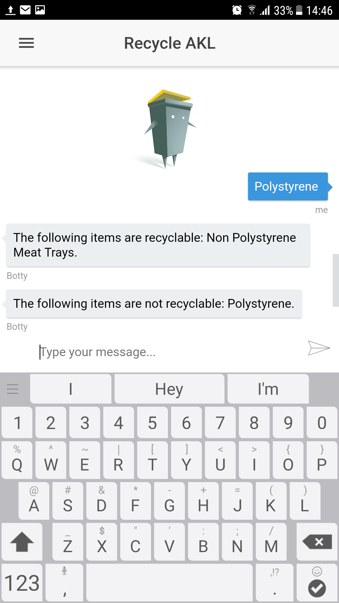Recycle AKL Android